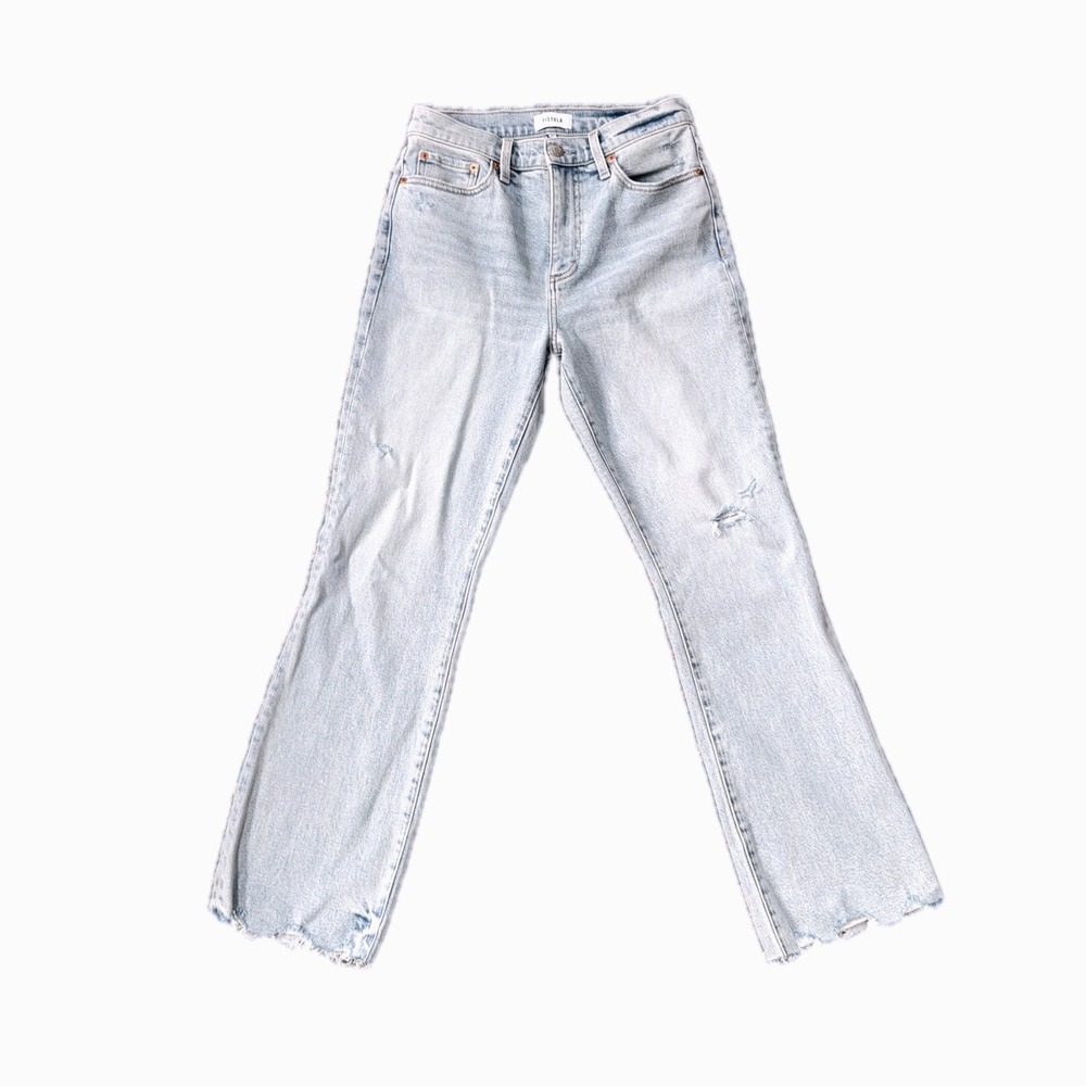 Pistola Lennon High Rise Boot Jean – Raw Hem – Light Wash – Size‎ 27